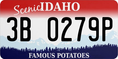 ID license plate 3B0279P