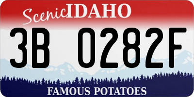 ID license plate 3B0282F