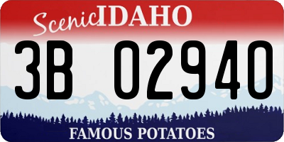 ID license plate 3B0294O