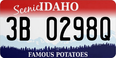 ID license plate 3B0298Q