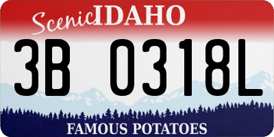 ID license plate 3B0318L