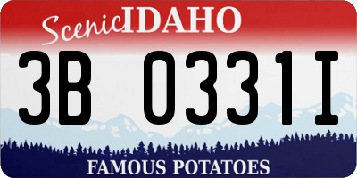 ID license plate 3B0331I