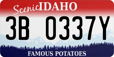 ID license plate 3B0337Y
