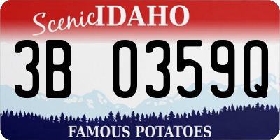 ID license plate 3B0359Q