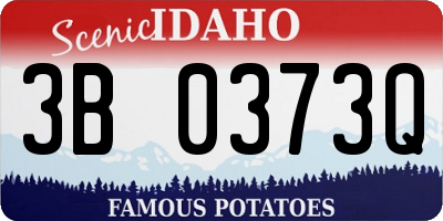 ID license plate 3B0373Q