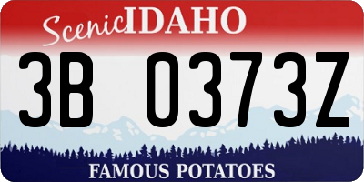 ID license plate 3B0373Z