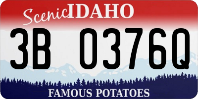 ID license plate 3B0376Q