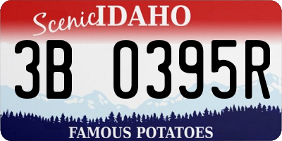 ID license plate 3B0395R
