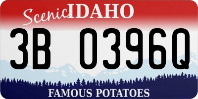 ID license plate 3B0396Q