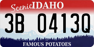 ID license plate 3B0413Q