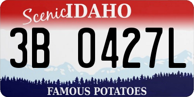 ID license plate 3B0427L