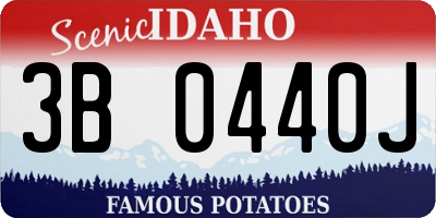 ID license plate 3B0440J
