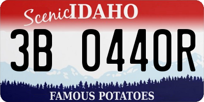 ID license plate 3B0440R