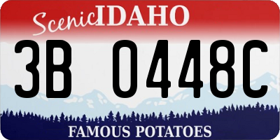 ID license plate 3B0448C