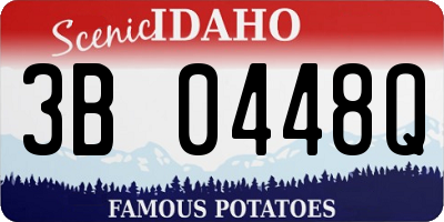 ID license plate 3B0448Q