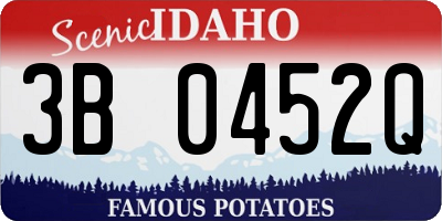 ID license plate 3B0452Q