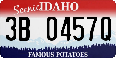 ID license plate 3B0457Q
