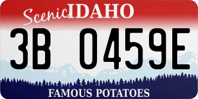 ID license plate 3B0459E