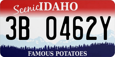 ID license plate 3B0462Y