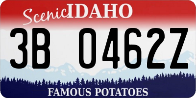 ID license plate 3B0462Z