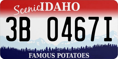 ID license plate 3B0467I