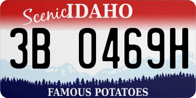ID license plate 3B0469H