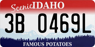 ID license plate 3B0469L