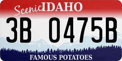 ID license plate 3B0475B
