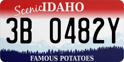 ID license plate 3B0482Y