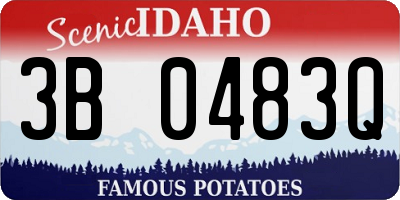 ID license plate 3B0483Q