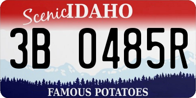 ID license plate 3B0485R