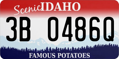ID license plate 3B0486Q