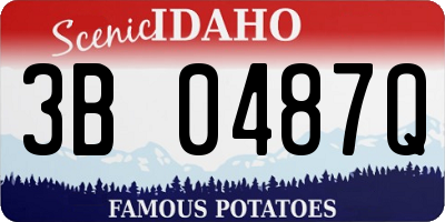 ID license plate 3B0487Q