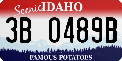 ID license plate 3B0489B