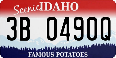 ID license plate 3B0490Q
