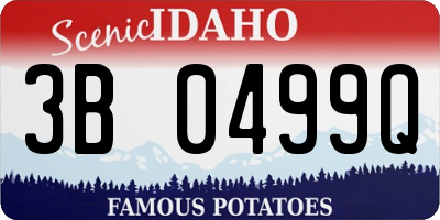 ID license plate 3B0499Q