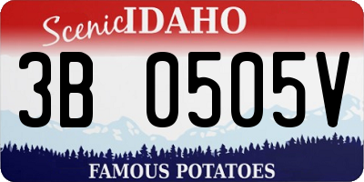 ID license plate 3B0505V