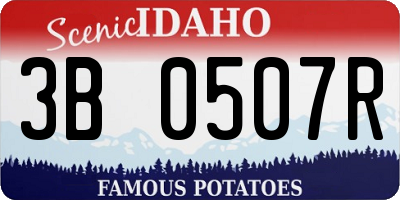 ID license plate 3B0507R