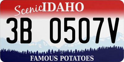 ID license plate 3B0507V