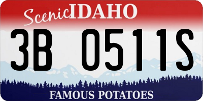 ID license plate 3B0511S