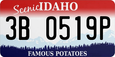 ID license plate 3B0519P