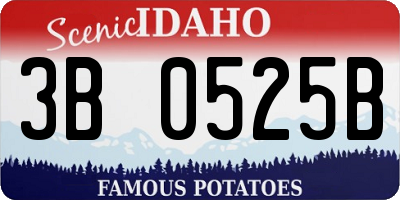 ID license plate 3B0525B