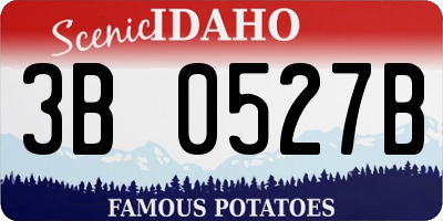 ID license plate 3B0527B