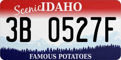 ID license plate 3B0527F
