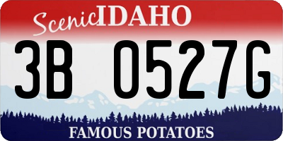 ID license plate 3B0527G