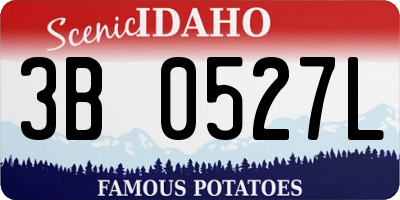 ID license plate 3B0527L