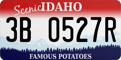 ID license plate 3B0527R