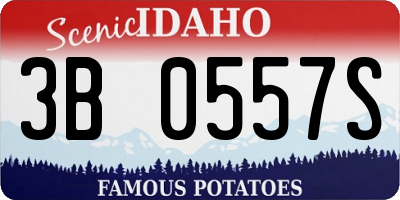 ID license plate 3B0557S