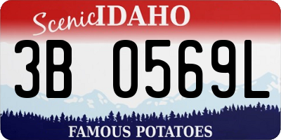 ID license plate 3B0569L