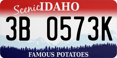ID license plate 3B0573K